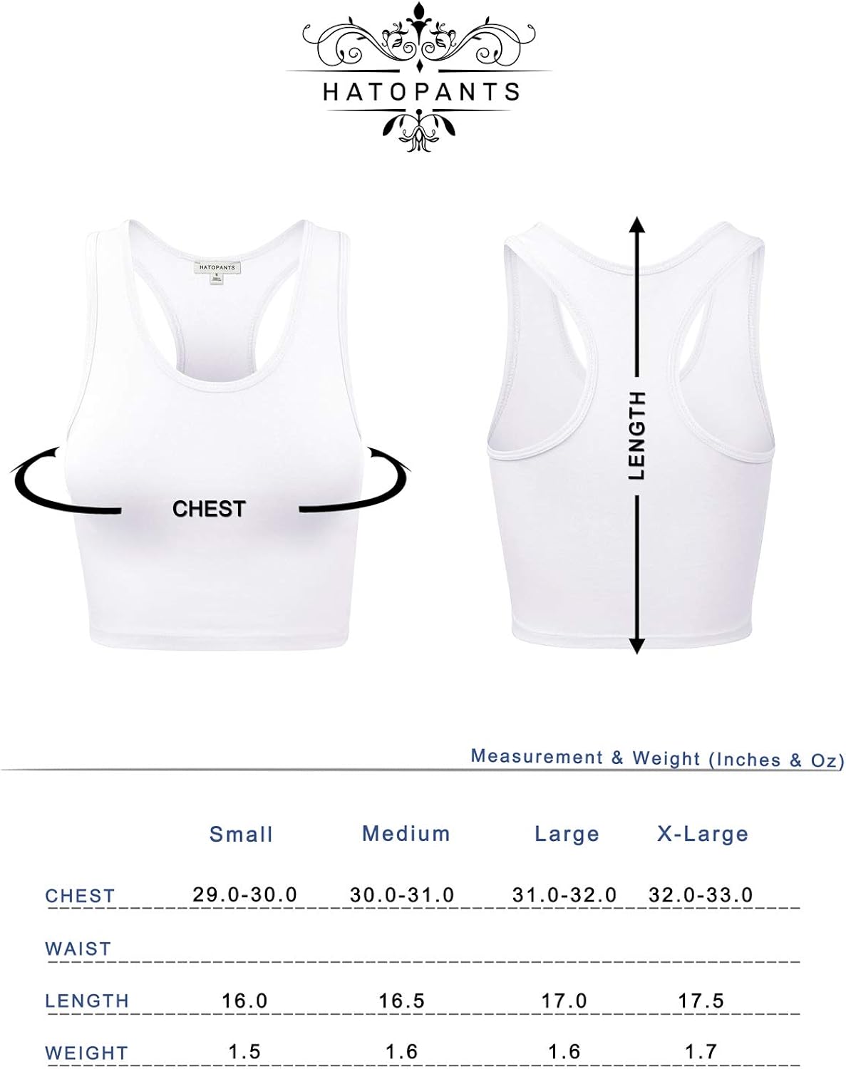 HATOPANTS Women's Cotton Racerback Basic Crop Tank Tops at  Women’s Clothing store