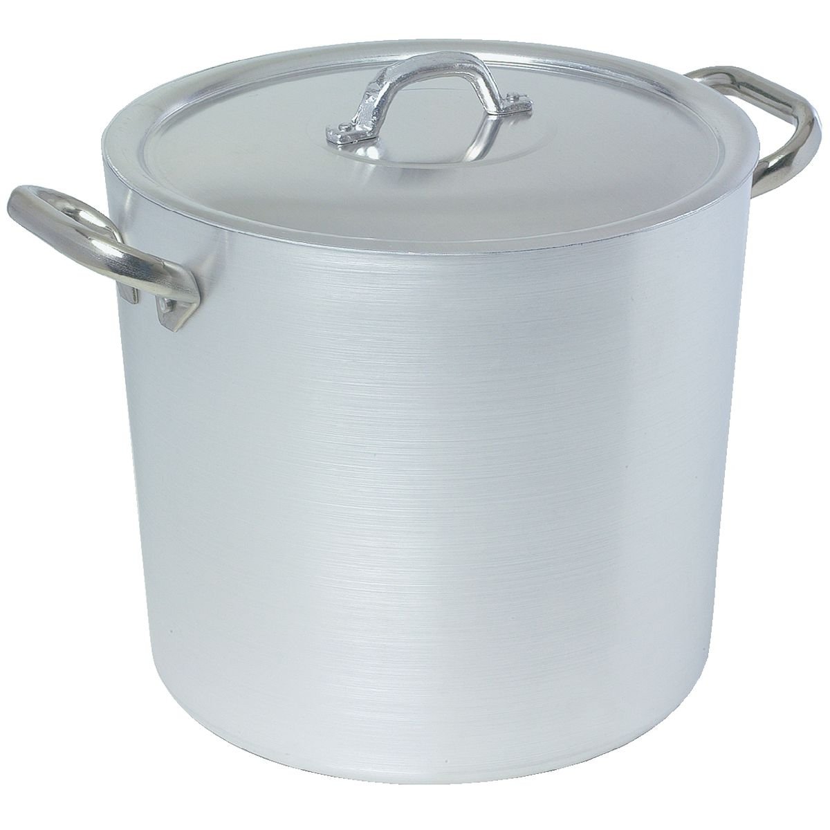 Pentole Agnelli Professional Aluminium 3 Mm. Stockpot with 2 Handles, 33.6 Litre
