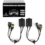 BENEBOLT 9005 9006 9012 LED Decoder with Anti Flicker Resistor - Solves CANBUS problems Radio interference Error Code for LED