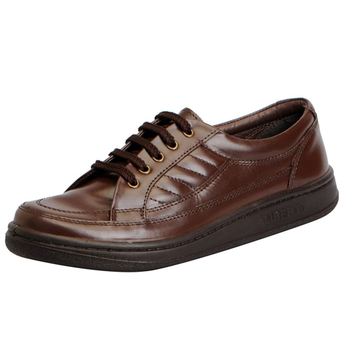 Men's Brown Leather Formal Shoes-7 UK 