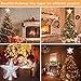 Yostyle Christmas Tree Topper with LED Snowflake Projector Lights, Lighted Star Topper for Christmas Tree Decorations