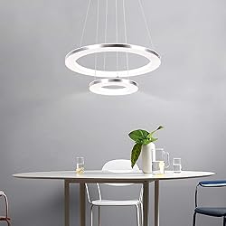 CHYING Modern LED Pendant Light with Acrylic Shade