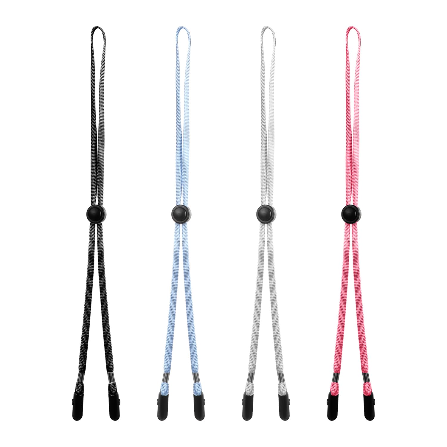 Photo 1 of Arbootjin 4pcs Hat Straps for Wind Hat Strap Adjustable Hats Clips for Wind Hats String Cord with Spring Loaded for Outdoor Activities Fishing Hiking Boating Climbing Golfing