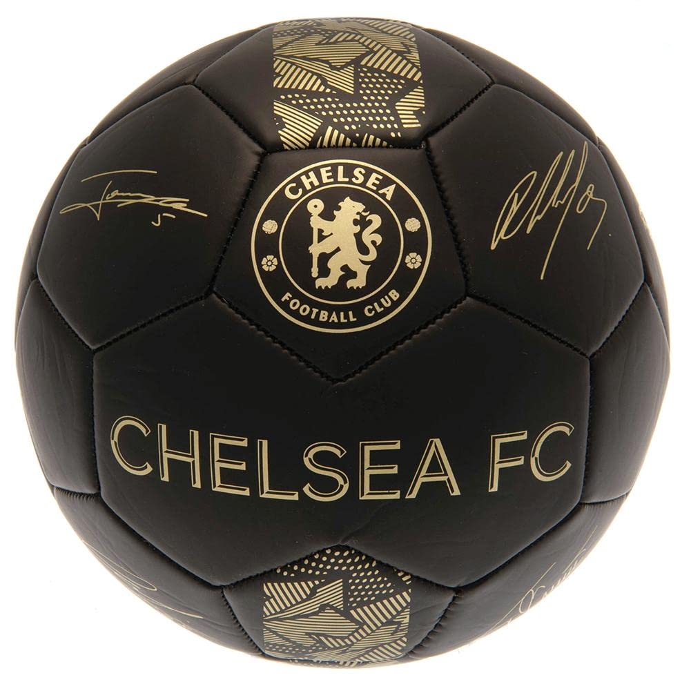 Chelsea F.C. Size 5 Phantom Football, Black