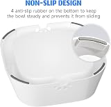 ELS PET Non Spill Slow Feed Water Bowl 1L Grey for Dogs Cats view 5