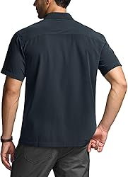 CQR Men's Short Sleeve Tactical Shirts, UPF