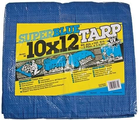 AM Leonard Polytuf Tarp - 10 x 12 Feet, Blue