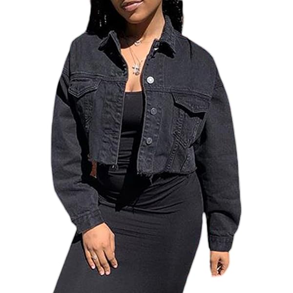 BLANKNYC] Chaqueta De Camionero De Mezclilla Para Mujer Con Capucha Extraíble, Buscador De Emociones
