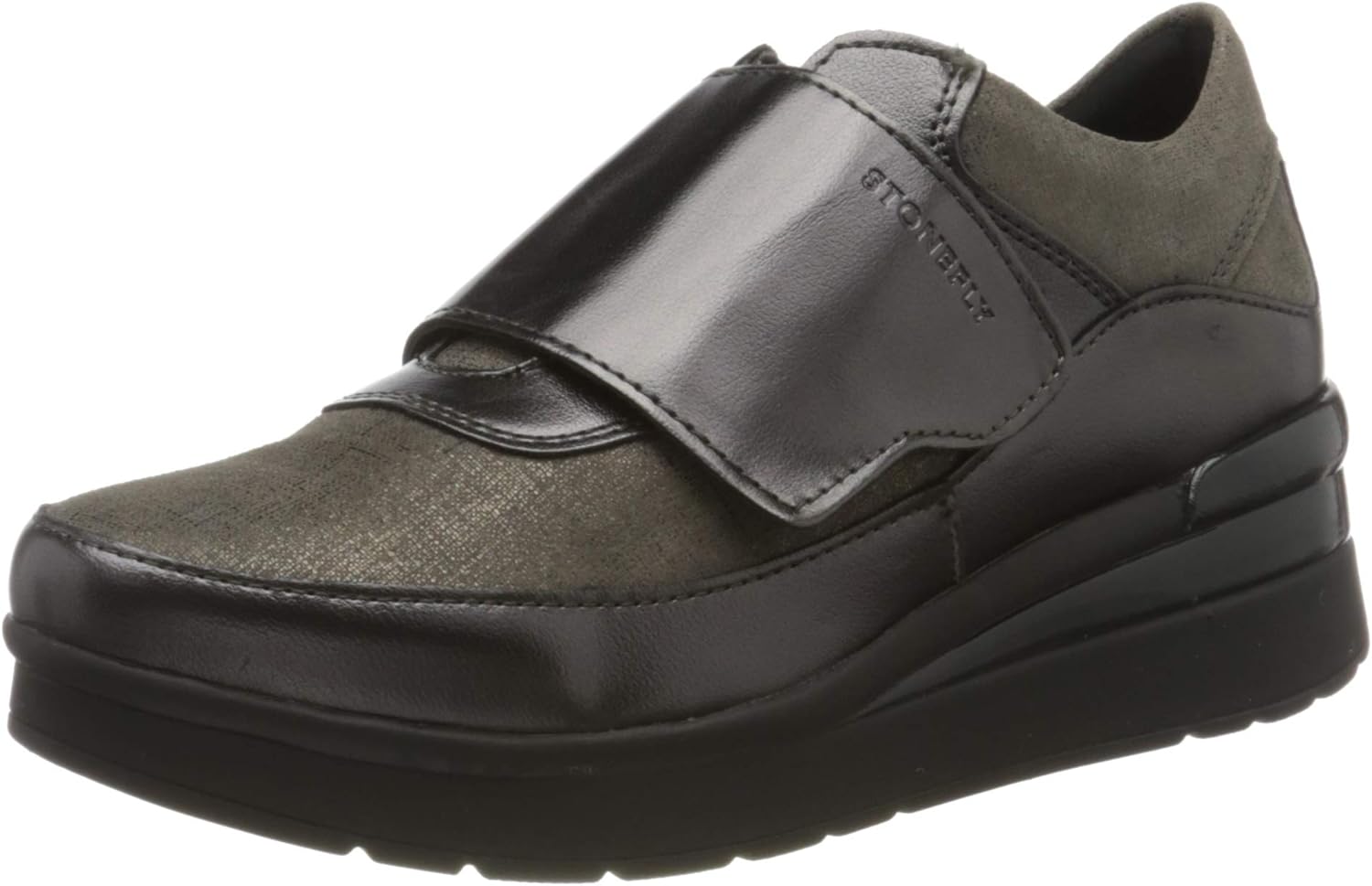 Stonefly Women�s Cream Laminated/Velour Glitter Gymnastics