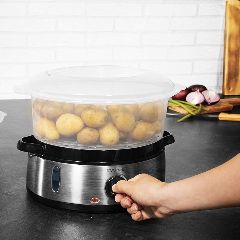 Elektrischer Dampfgarer Vapovita 3000 Inox - 800 W, 9 L, 3 Behälter — Foto 4 von 5