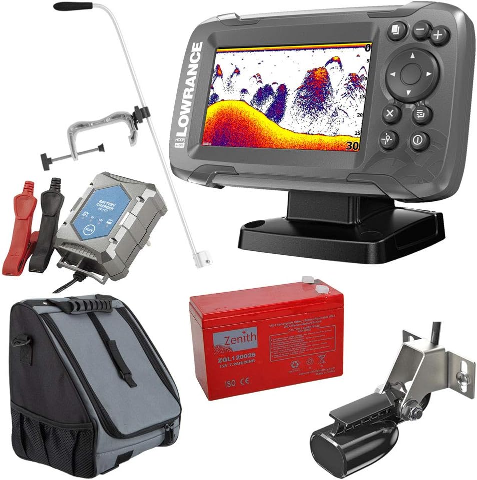 Lowrance Hook² 4x mit Bullet-Schwinger und GPS-Plotter CE