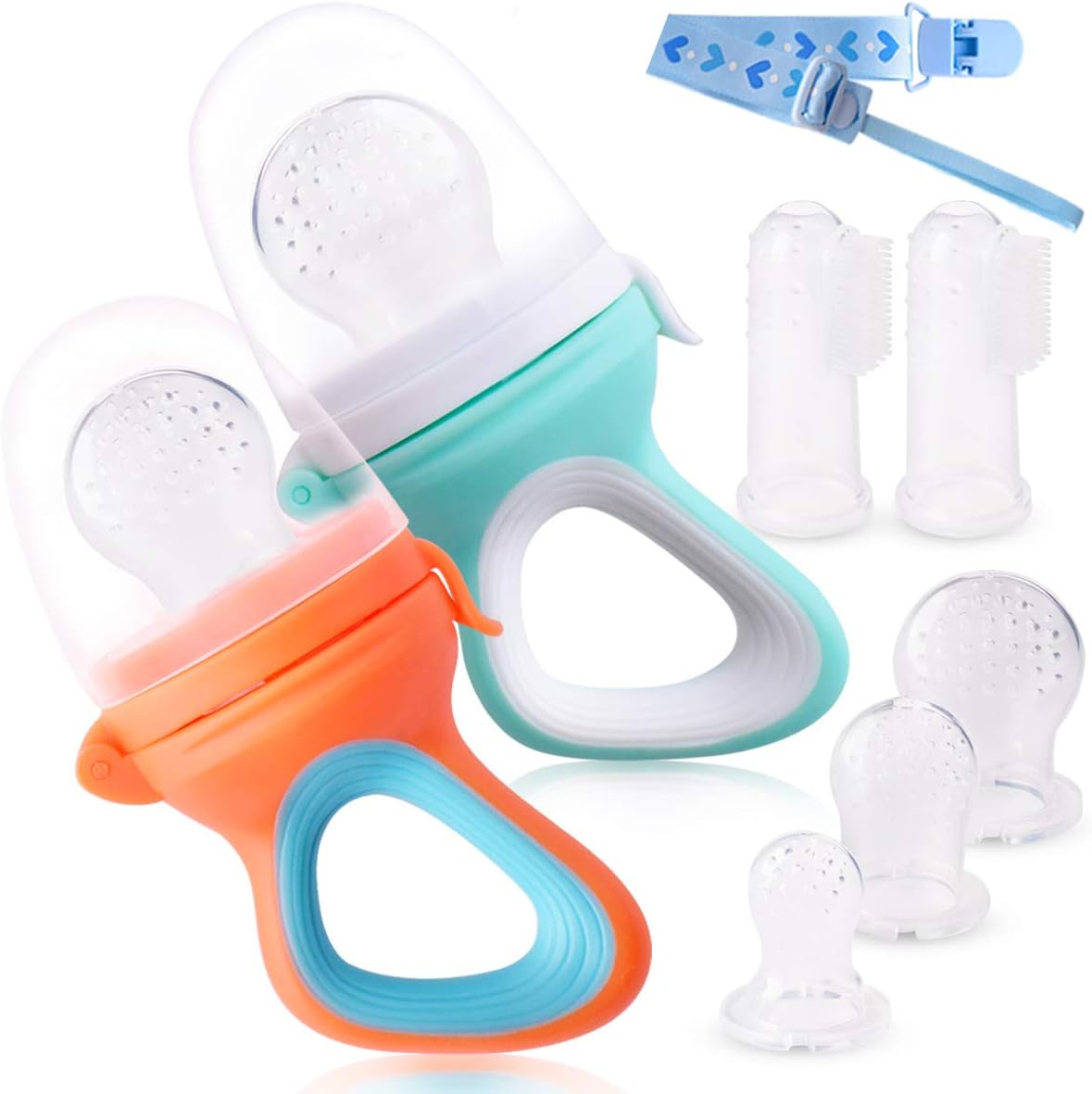2 Tetine Grignoteuse Fruit Alimentation Bebe 3 Sucette En Silicone S M L 2 Pinceaux A Doigts Bebes Anneaux De Dentition Bebe 1 Chaine De Sucette Sucettes Et Anneaux De Dentition Bebe Puericulture