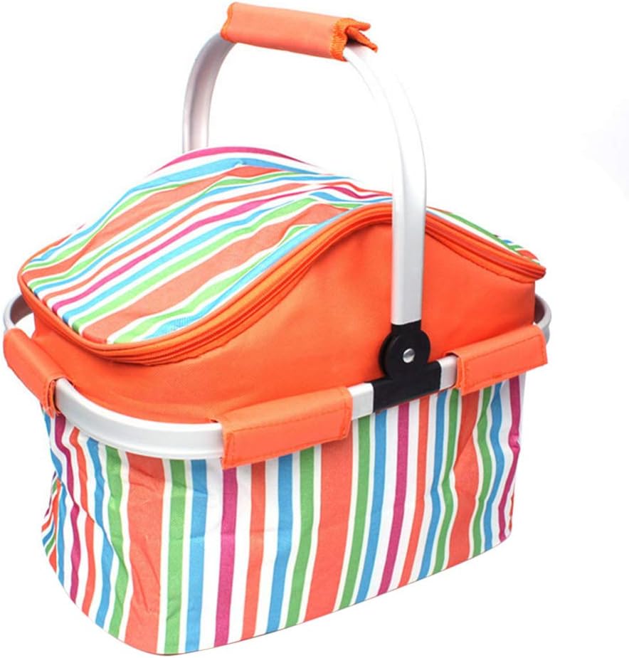 Garneck Insulated Picnic Basket Leakproof Portable Cooler
