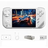 MINILOONG Retro Handheld Game Console,4.0 Inch 960x720 IPS Screen LCD Loong OS System Portable Hand 4000mAh Battery Video Games Consoles with DDR4 1GB+eMMC8G+64G TF Card Retro Gaming Console (White)