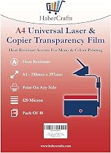 Habercrafts A4 Universal Transparency Film 120µm 50 Sheets Laser Printer view 1