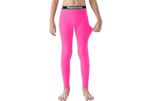 Dreammonkey Toddler Boys Sports Leggings, 2T 3T 4T 5T to 14 Years Quick Dry Base Layer Compression Pants for Football