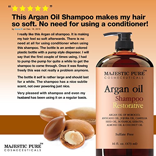 Argan Oil Shampoo From Majestic Pure Offers Vitamin Enriched