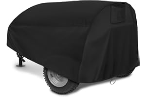 STARTWO Log Splitter Cover, Waterproof Heavy Duty Wood Splitter Cover, for 15-40 ton Gas or Electric Log splitters, 83x45x39In Tear-proof Outdoor Cover for Log Splitter Against Dust Rain UV, Black