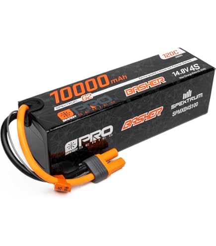 Amazon.com: Spektrum 14.8V 6800mAh 4S 120C Smart G2 Pro Basher
