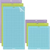 ReArt Cutting Mat Variety 6 Packs for Maker 3/Maker/Explore 3/Air 2/Air/One Adhesive Sticky Replacement - Strong, Standard, Light, 12in x 12in x 3 Packs, 12in x 24in x 3 Packs.