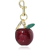 SORGERLY Fruit Bag Charm Keychain - Gold Key Chain, Cute Purse Handbags Accessories - Beautiful Gift for Women