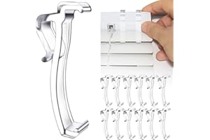 TAKNGJD 2.5 Inch Valance Clips for Horizontal Blind Valance (12 Pieces)