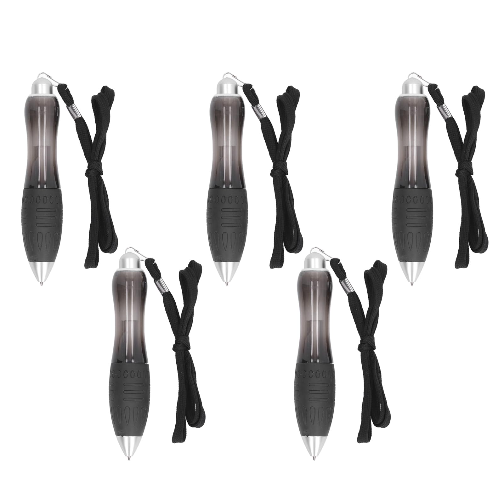 Wide Weighted Pen arthritis pen Weight Balance Lanyard Weighted Wide Grip Pens Low Grip Strength 5pcs pens for arthritis for Parkinsons (Black) Retractable Ballpoint Pens