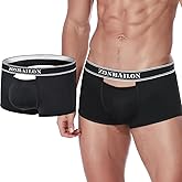 HASWECHYS Mens Open Back Underwear Sexy Open Front Boxer Briefs Erotic Backless Panties For Bottom