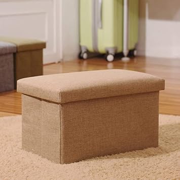 YLCJ Aufbewahrungshocker Klappbare Sitzbank Spielzeugkiste Sofahocker