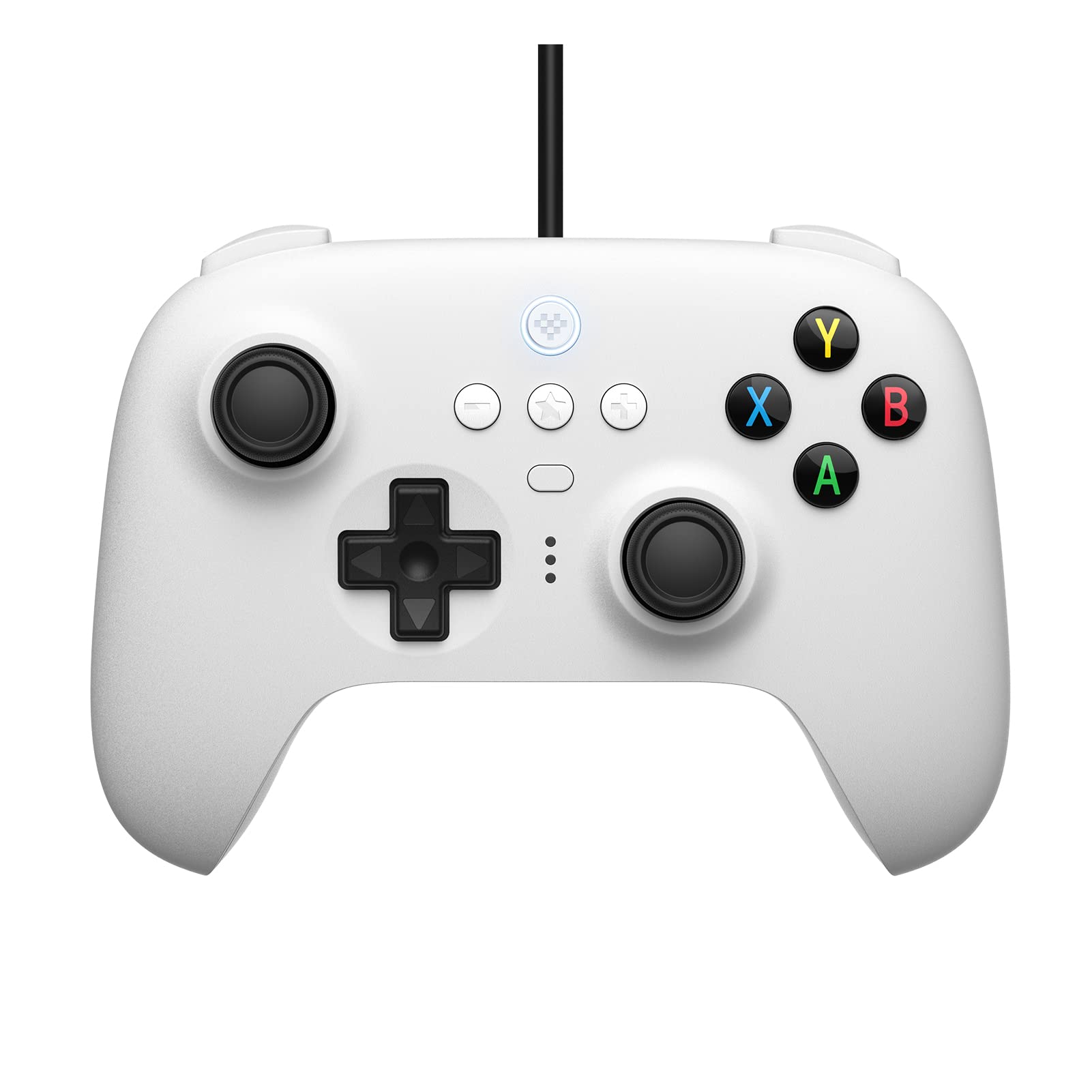 8BitDo Ultimate Wired Controller, USB Wired Controller for PC Windows 10, Android, Steam Deck, Raspberry Pi and Switch (White)