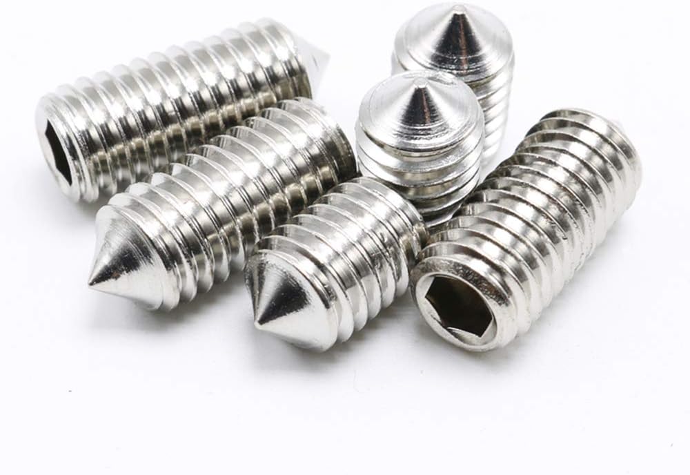 M2.5 Cone Point Set Screws Hex Socket Grub Screws 100Pcs