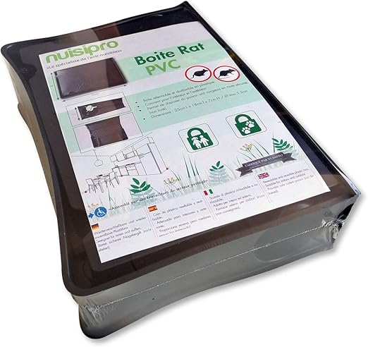 NUISIPRO - Caja de plástico para poner veneno contra ratas y ratones: Amazon.es: Jardín