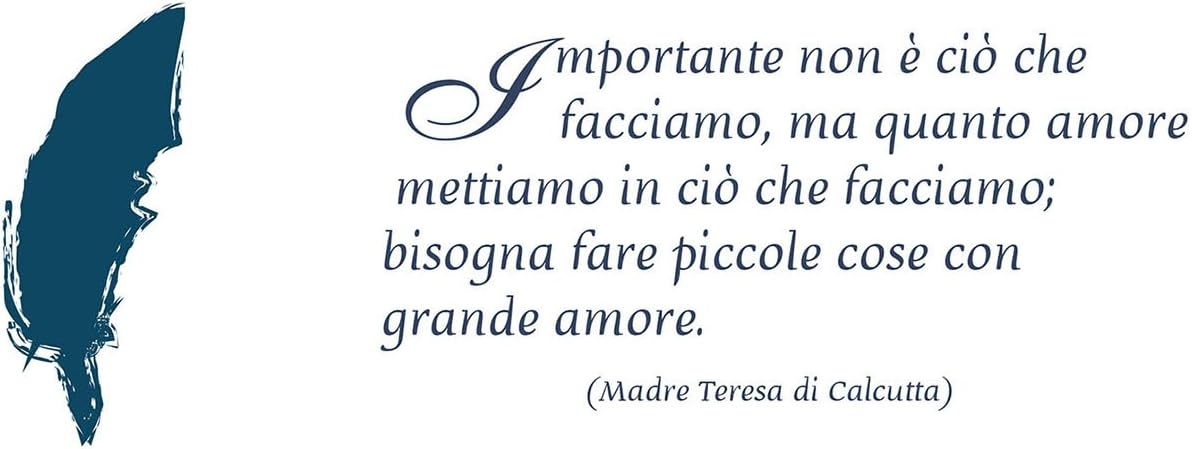 Libreriadelsanto It Spiritazza Piccole Cose Con Grande Amore Madre Teresa Di Calcutta Mod Con Piuma Amazon It Casa E Cucina