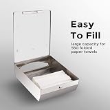 Modunful Paper Towel Dispenser Wall Mount Stainless Steel Large Capacity view 4