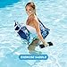 Aqua Monterey Hammock 2 Pack, 4-in1- Multi-Purpose Inflatable Pool Float, Portable, Premium Fabric, Fade, & Stain Resistant, Blue.