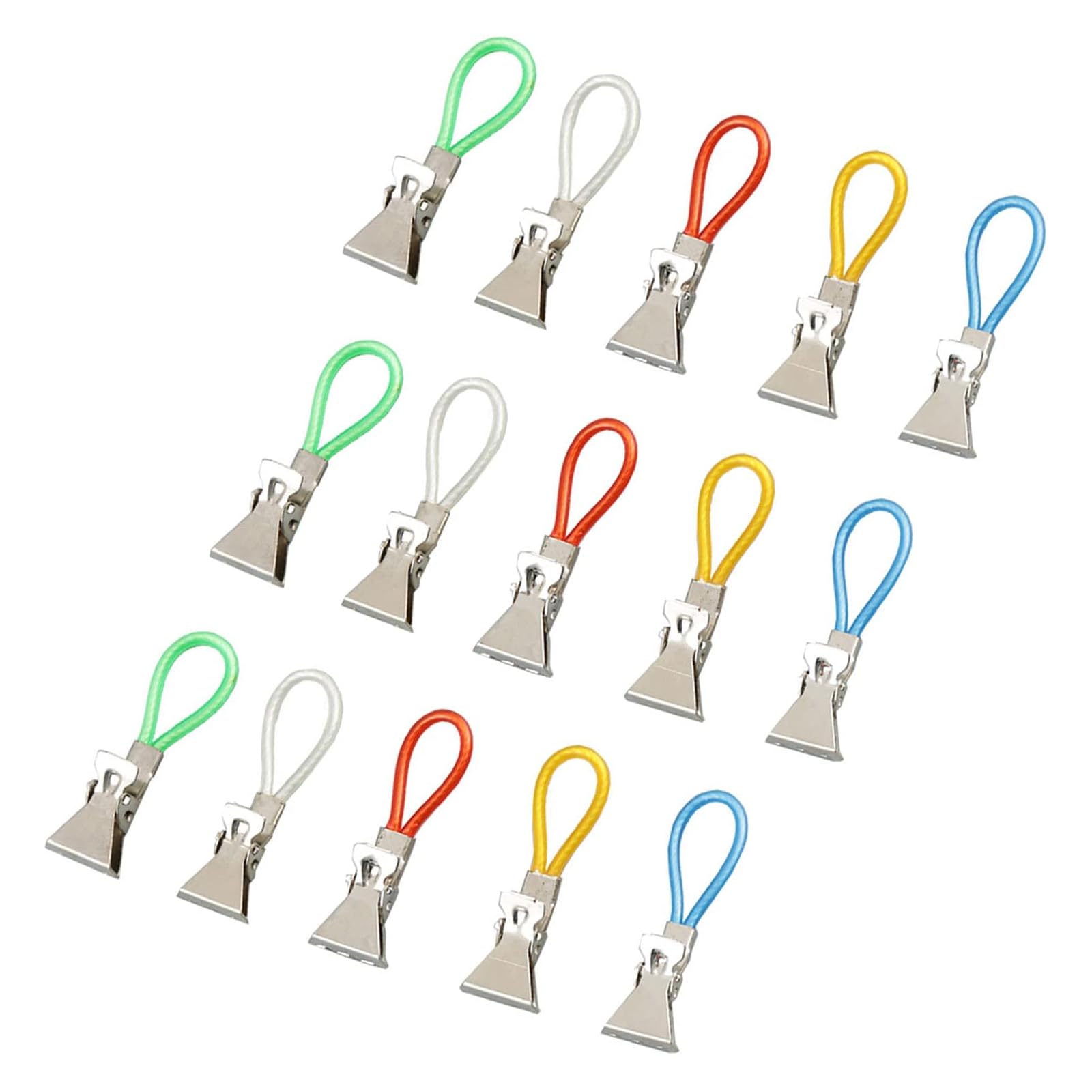 15 Pieces Metal Towel Clips, Towel Clips, Colourful Towel Clips, Multifunctional Towel Clips, Tea Towels, Towel Holder Clips for Bathroom, Kitchen