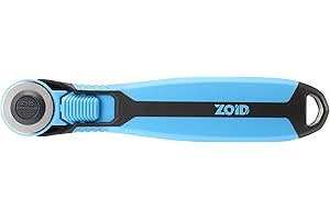 Zoid 28mm Rotary Cutter with Grip, Fabric Cutter Wheel, Rotary Cutter Blade, Craft Cutting Tool, Freehand Tool For Fabrics and Multiple Projects