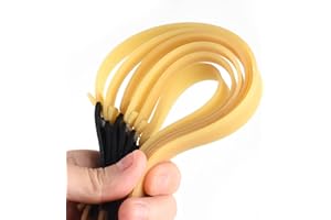 JTXCDFHMJ 10 Packs Thickened 2.0mm Flat Rubber Slingshots Can Be Replaced With Elastic Bands, Suitable For Hunting Slingshots Catapults Together With Elastic Elasticity Bands For Outdoor Jungle Hunting