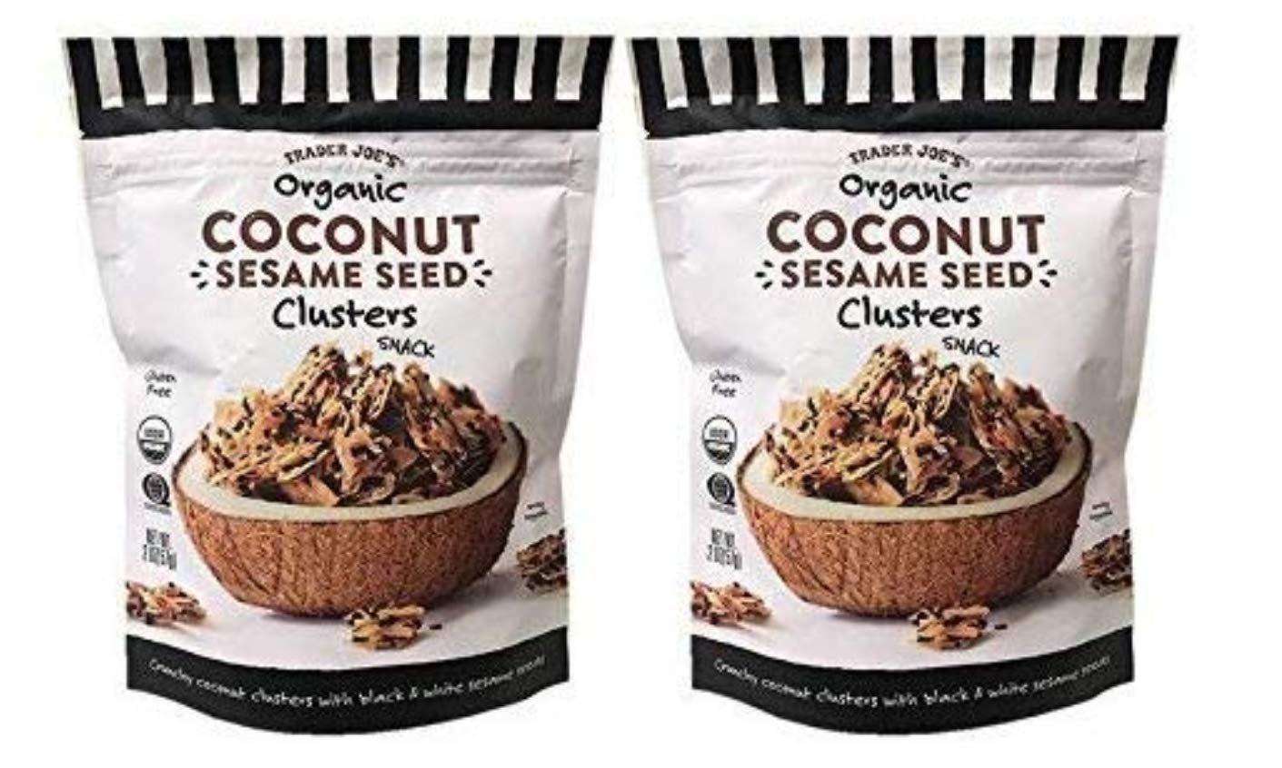 Buy Trader Joe's Coconut Sesame Seed Clusters (2 pack) Crunchy