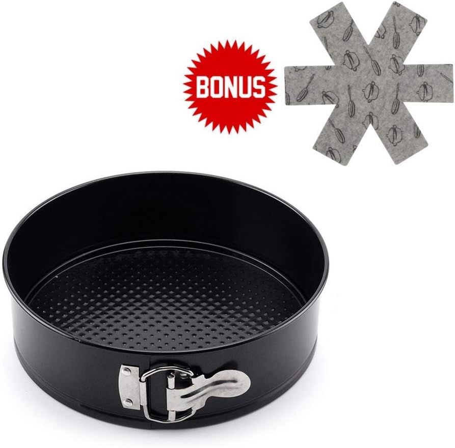 7 Inch Springform Pan Nonstick Cheesecake Pan with Removable Loose Bottom Compatible for Instant Pot 6, 8 Qt Pressure Cooker, Round Cake Pan Baking Mold by KISWIN