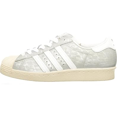 ADIDAS SUPERSTAR 80s W SILVER WHITE Originals US 5 1/2 EU 36 2/3