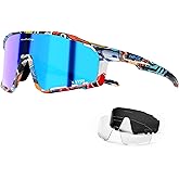KAPVOE Polarized Cycling Glasses Men Women Mountain Bike Glasses MTB Riding TR90 Sport Sunglasses Running Bicycle K76