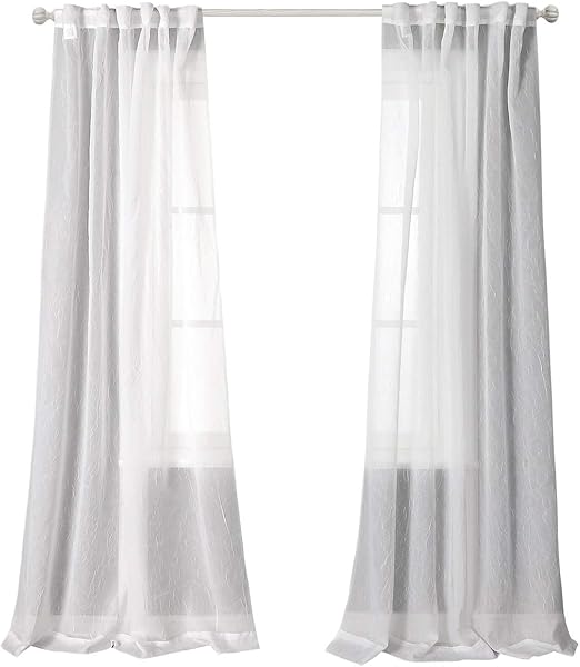 Amazon Com Mysky Home Back Tab And Rod Pocket Window Crushed