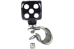 Arenbel Car Steering Suicide Grip Handle, Dice Style Turning Wheel Assist Spinner Booster Brody Knob Fit Most Vehicles, Black White