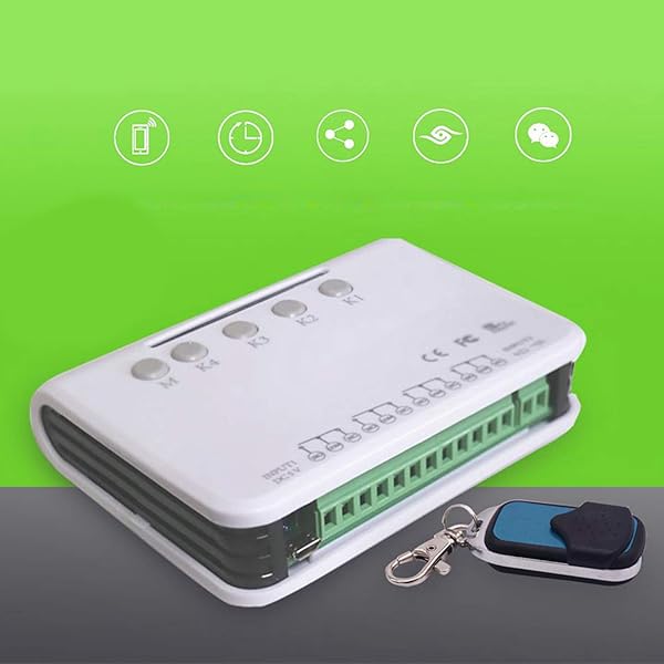 Blesiya 4 canales WiFi rel interruptor mdulo Smart Home Control remoto cc 5V DIY interruptor mdulo Compatible con Alexa Home