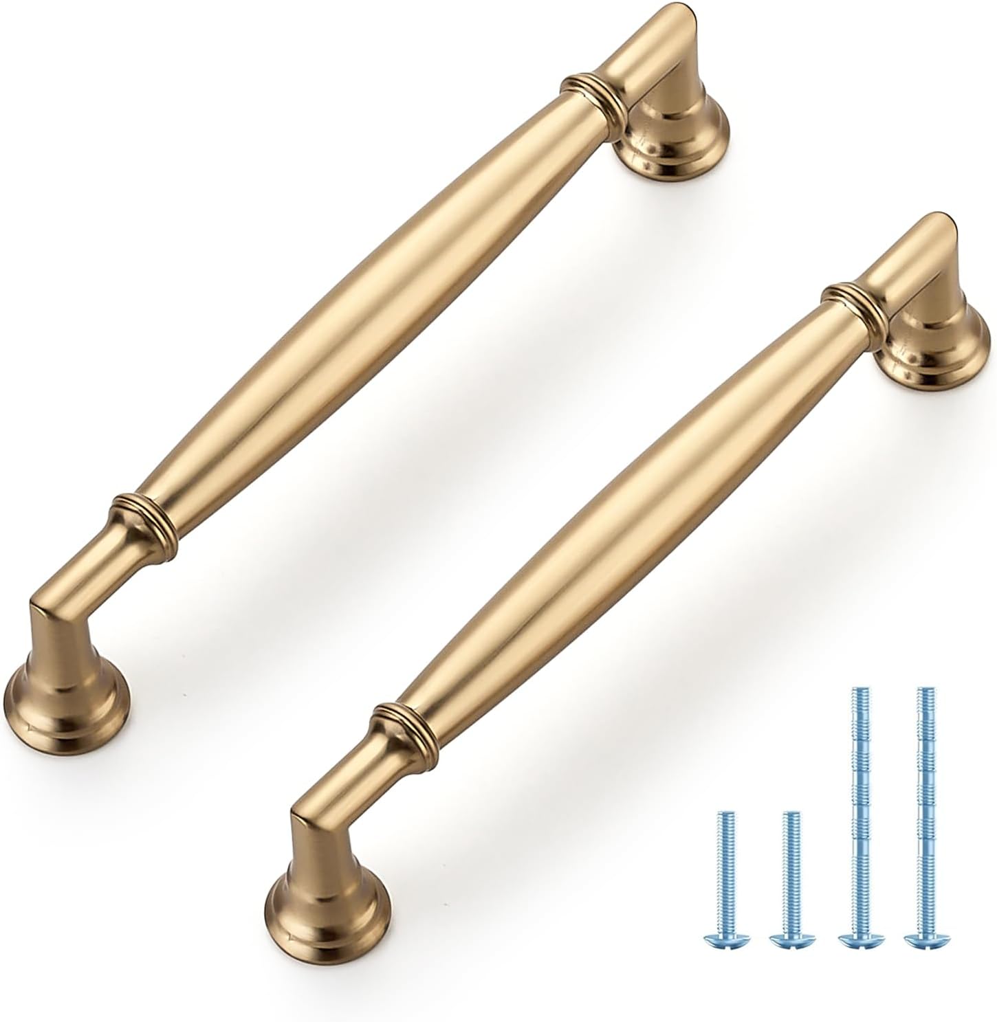 HOME EDIT 10 Pack 5 Inch Champagne Bronze Cabinet Handles Solid Zinc Alloy Pulls for Kitchen, Dresser, Closet & Bathroom Cabinets Hardware