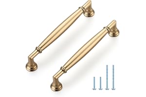 HOME EDIT 10 Pack 5 Inch Champagne Bronze Cabinet Handles Solid Zinc Alloy Pulls for Kitchen, Dresser, Closet & Bathroom Cabinets Hardware
