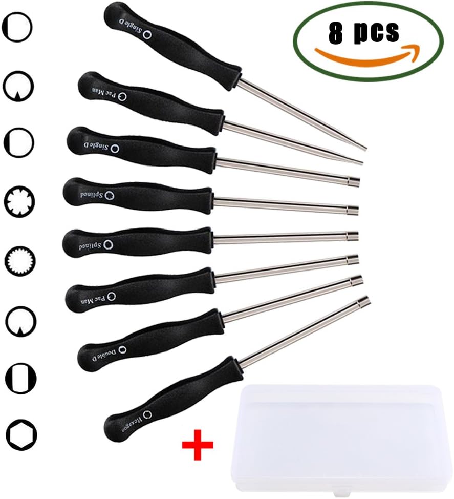 LULUNA Carburetor Adjustment Tool Set 8PCS Carburetor Screwdrivers for Chainsaw 2 Cycle Carburetor Engine String Trimmer