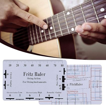 Wisedwell Regle Jauge De Corde D Action Pour Guitare Acier Inoxydable Mesurer Gauge Ruler Action Regle Instrument Outil Pour Instruments A Cordes Amazon Fr Sports Et Loisirs