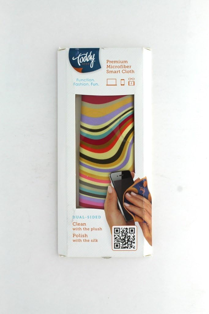 Toddy Gear Go Go 5 x 7 Inch Premium Microfiber Smart Cloth, for iPad iPhone and Touch Screen Cleaning - Retail Packaging